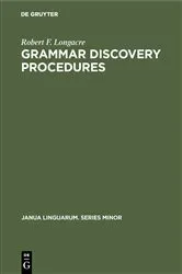 Book cover of Grammar Discovery Procedures by Unknown