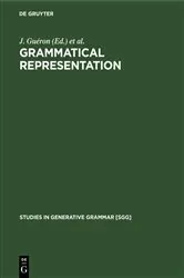 Book cover of Grammatical Representation by Unknown