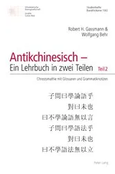 Book cover of Grammatik des Antikchinesischen (4th ed.) by Unknown