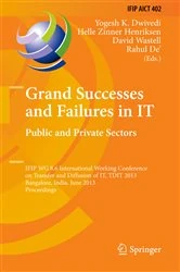 Book cover of Grand Successes and Failures in IT: Public and Private Sectors by Yogesh K. Dwivedi
