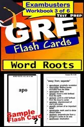 Book cover of GRE Test Prep Word Roots Review--Exambusters Flash Cards--Workbook 3 of 6 by GRE Exambusters