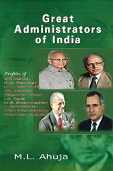 Book cover of Great Administrators of India by M.L. Ahuja