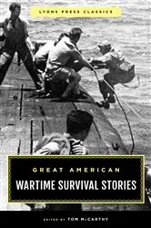 Book cover of Great American Wartime Survival Stories by Tom McCarthy