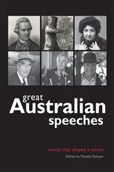 Book cover of Great Australian Speeches by Pamela Robson