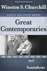 Book cover of Great Contemporaries by Winston S. Churchill