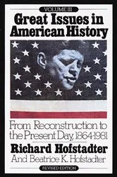 Book cover of Great Issues in American History, Vol. III by Richard Hofstadter