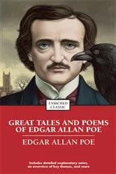 Book cover of Great Tales and Poems of Edgar Allan Poe by Edgar Allan Poe