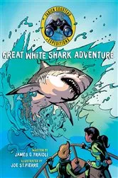 Book cover of Great White Shark Adventure by Fabien Cousteau