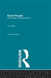 Book cover of Greek Thought and the Origins of the Scientific Spirit by Leon Robin