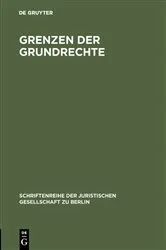 Book cover of Grenzen der Grundrechte (2nd ed.) by Unknown