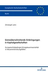 Book cover of Grenzueberschreitende Einbringungen in Kapitalgesellschaften by Unknown