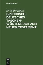 Book cover of Griechisch-deutsches Taschenwörterbuch zum Neuen Testament (5th ed.) by Erwin Preuschen