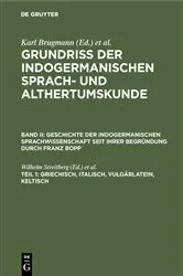 Book cover of Griechisch, Italisch, Vulgärlatein, Keltisch by Wilhelm Streitberg