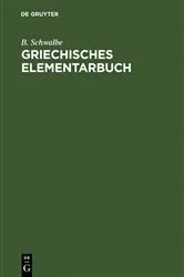 Book cover of Griechisches Elementarbuch by Unknown
