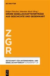 Book cover of Große Gesellschaftsverträge aus Geschichte und Gegenwart by Holger Fleischer