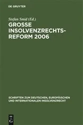 Book cover of Große Insolvenzrechtsreform 2006 by Stefan Smid