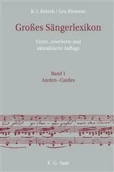 Book cover of Großes Sängerlexikon (4th ed.) by Karl-Josef Kutsch