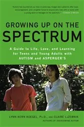 Book cover of Growing Up on the Spectrum by Lynn Kern Koegel