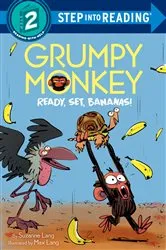 Book cover of Grumpy Monkey Ready, Set, Bananas! by Suzanne Lang