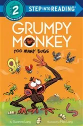 Book cover of Grumpy Monkey Too Many Bugs by Suzanne Lang