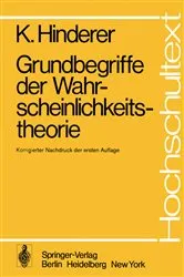 Book cover of Grundbegriffe der Wahrscheinlichkeitstheorie by Unknown