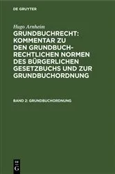 Book cover of Grundbuchordnung (2nd ed.) by Eugen Fuchs