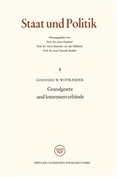 Book cover of Grundgesetz und Interessenverbände by Unknown