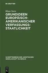 Book cover of Grundideen europäisch-amerikanischer Verfassungsstaatlichkeit by Unknown