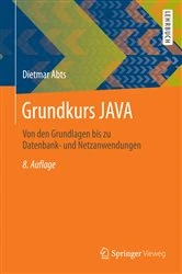 Book cover of Grundkurs JAVA (8th ed.) by Dietmar Abts