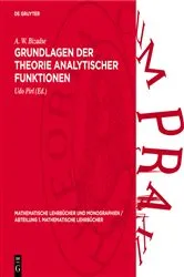 Book cover of Grundlagen der Theorie analytischer Funktionen by A. W. Bizadse