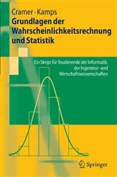 Book cover of Grundlagen der Wahrscheinlichkeitsrechnung und Statistik by Erhard Cramer