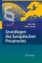 Book cover of Grundlagen des Europäischen Privatrechts by Guido Alpa