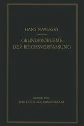 Book cover of Grundprobleme der Reichsverfassung by Unknown