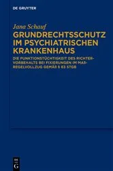 Book cover of Grundrechtsschutz im psychiatrischen Krankenhaus by Jana Schauf