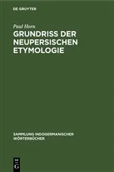 Book cover of Grundriss der neupersischen Etymologie by Unknown