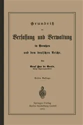 Book cover of Grundrisz der Verfassung und Verwaltung in Preußen und dem Deutschen Reiche (3rd ed.) by Robert Achille Friedrich Hermann Hue de Grais