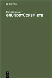 Book cover of Grundstücksmiete (4th ed.) by Unknown