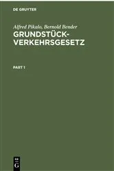 Book cover of Grundstückverkehrsgesetz by Alfred Pikalo