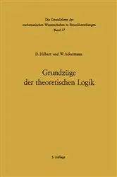 Book cover of Grundzüge der theoretischen Logik (5th ed.) by David Hilbert