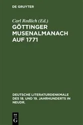 Book cover of Göttinger Musenalmanach auf 1771 by Carl Redlich