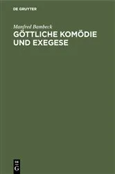 Book cover of Göttliche Komödie und Exegese by Manfred Bambeck