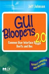 Book cover of GUI Bloopers 2.0 (2nd ed.) by Jeff Johnson PhD