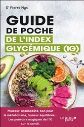 Book cover of Guide de poche de l'index glycémique IG by Pierre Nys