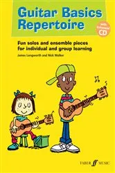 Book cover of Guitar Basics Repertoire by James Longworth