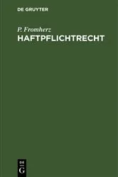 Book cover of Haftpflichtrecht by Unknown
