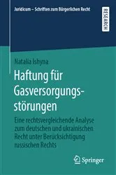Book cover of Haftung für Gasversorgungsstörungen by Unknown