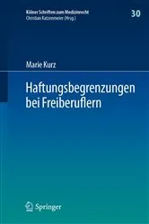 Book cover of Haftungsbegrenzungen bei Freiberuflern by Marie Kurz