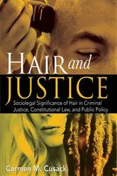 Book cover of Hair and Justice by Carmen M. Cusack