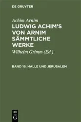 Book cover of Halle und Jerusalem by Wilhelm Grimm