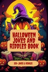 Book cover of Halloween Jokes and Riddles Book by A Hazra